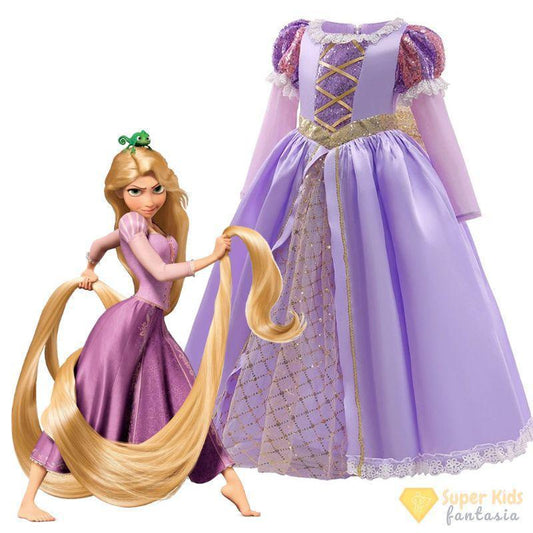 Fantasia Infantil - Rapunzel (Filme Enrolados) | Super Kids Fantasia
