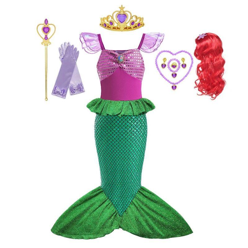 Fantasia - A pequena Sereia - Ariel + KIT  Completo | Super Kids Fantasia
