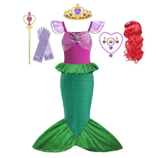 Fantasia - A pequena Sereia - Ariel + KIT  Completo | Super Kids Fantasia