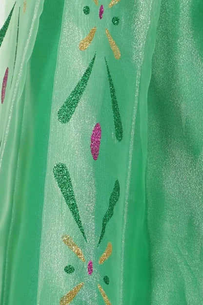 Fantasia Anna Frozen Luxo - Detalhes do Vestido
