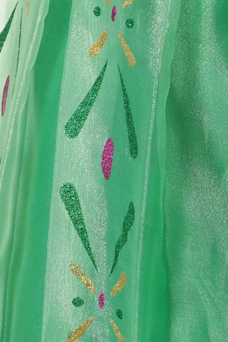 Fantasia Anna Frozen Luxo - Detalhes do Vestido