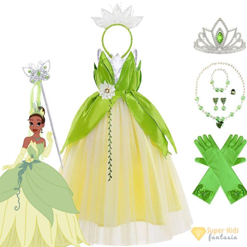Fantasia Infantil - Princesa Tiana (Luxo)