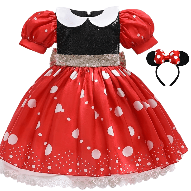 Fantasia Infantil Minnie Vestido de Bolinhas | Super Kids Fantasia