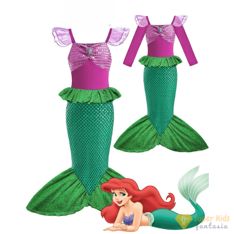 Fantasia - A pequena Sereia - Ariel - Super Kids Fantasia