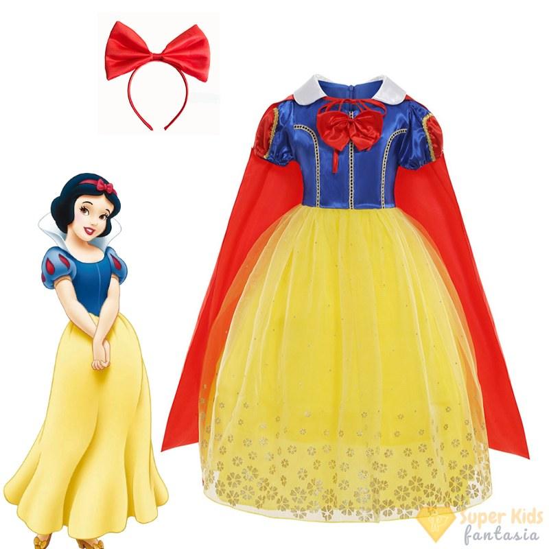 Fantasia Infantil - Branca de Neve (Luxo) - Super Kids Fantasia