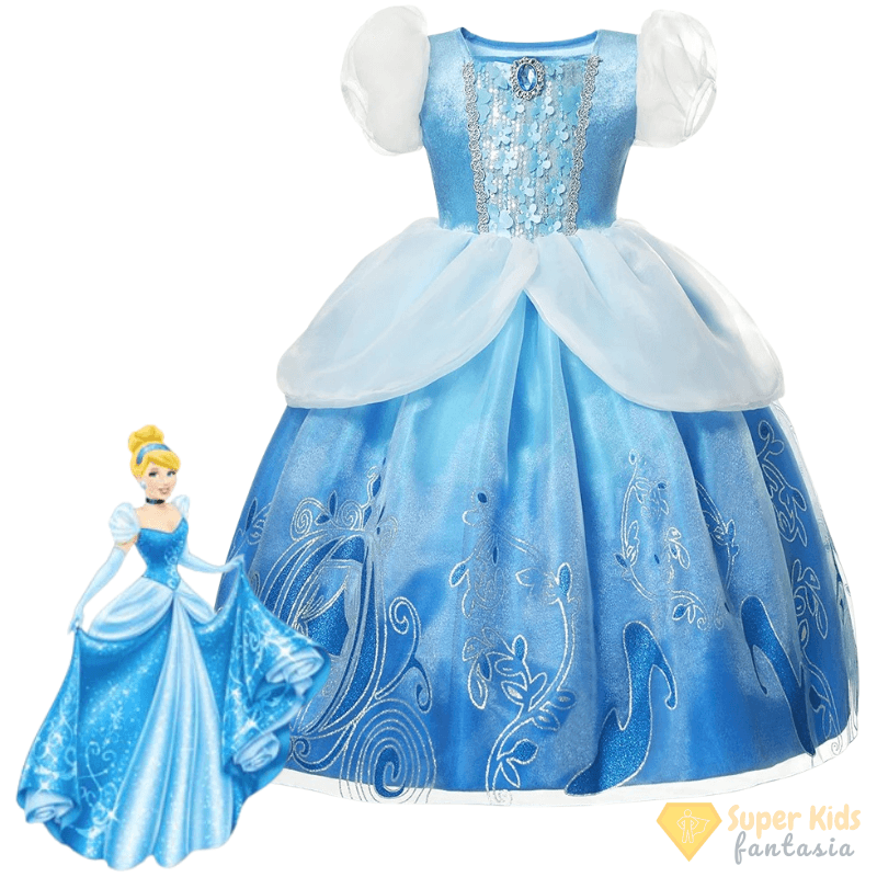 Fantasia Infantil - Cinderela Disney - Super Kids Fantasia