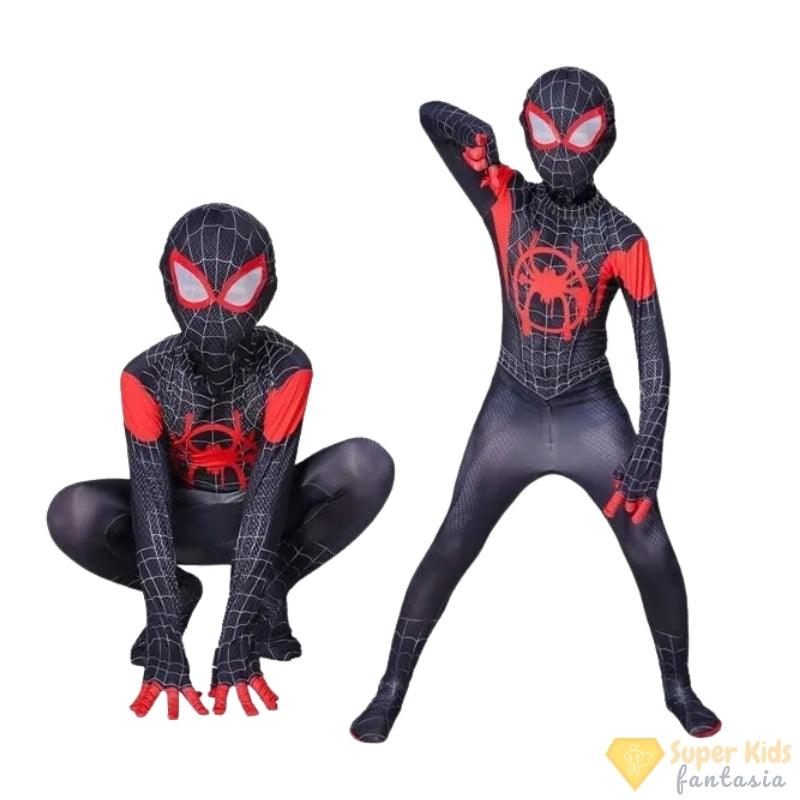 Fantasia Infantil - Homem Aranha - Miles Morales (Aranhaverso) - Super Kids Fantasia