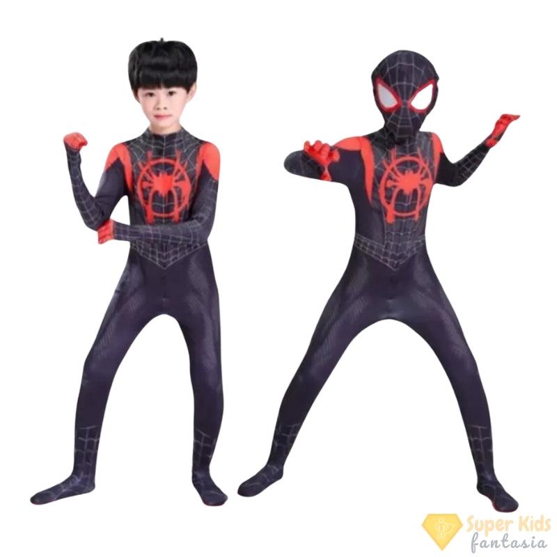 Fantasia Infantil - Homem Aranha - Miles Morales (Aranhaverso) - Super Kids Fantasia