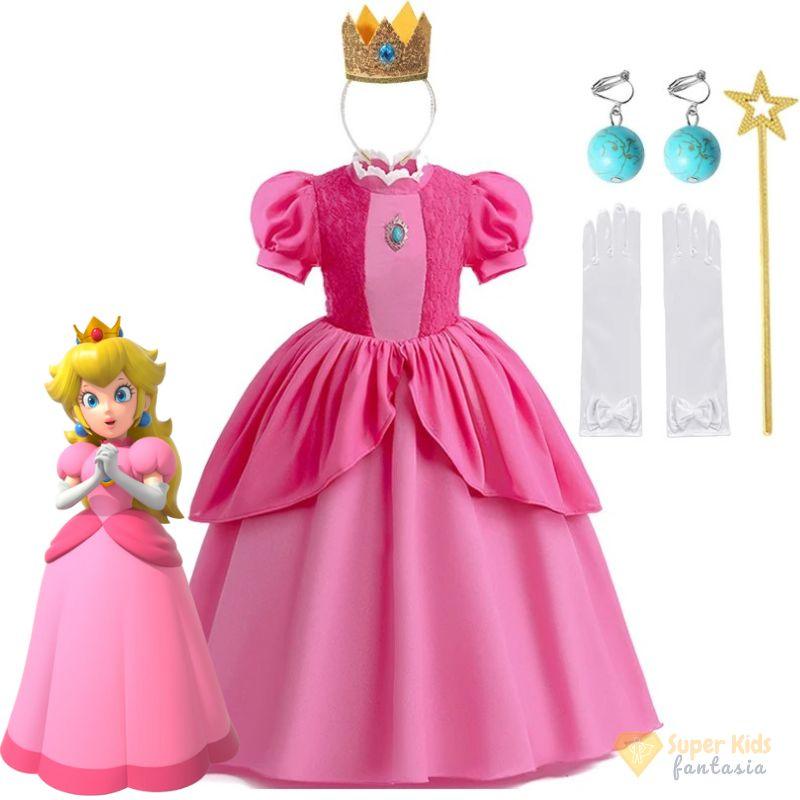 Fantasia Infantil - Princesa Peach - Super Kids Fantasia