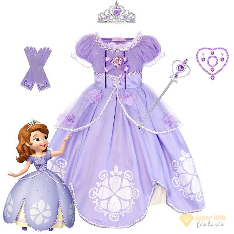 Fantasia Infantil - Princesa Sofia (Luxo) - Super Kids Fantasia