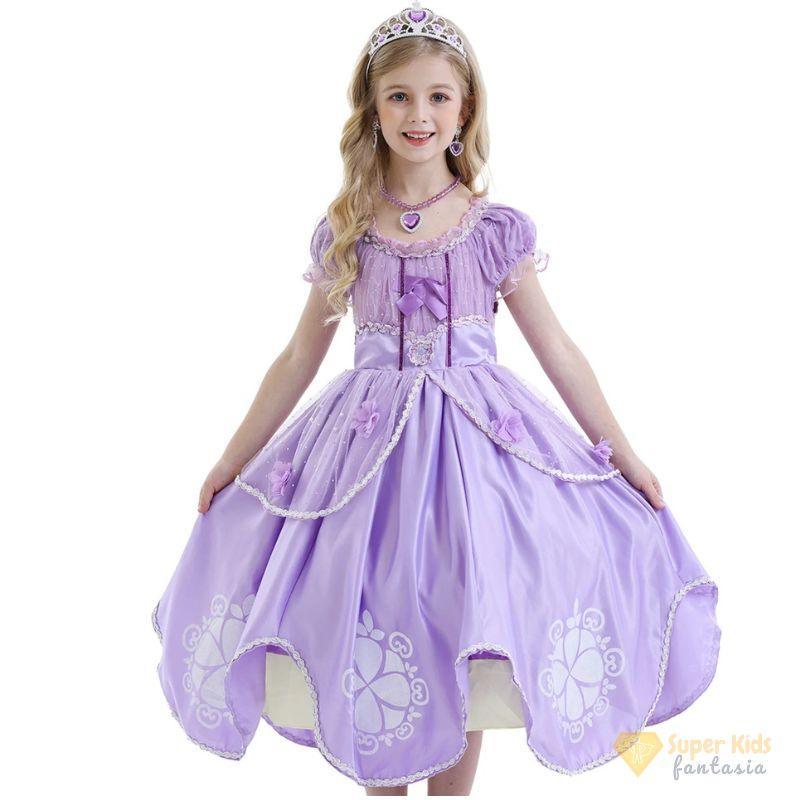 Fantasia Princesa Vestido Da Princesinha Sofia Vestido Lilas