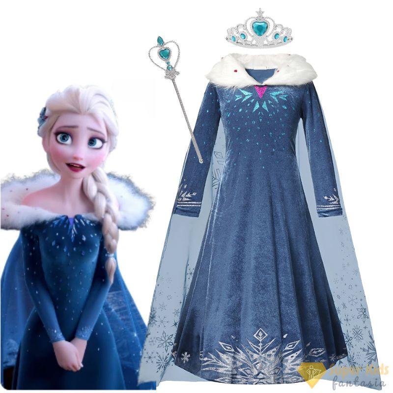 Fantasia - Princesa Elsa Frozen (Luxo) - Super Kids Fantasia