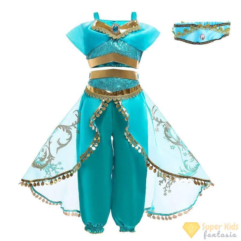 Fantasia - Princesa Jasmine - Super Kids Fantasia