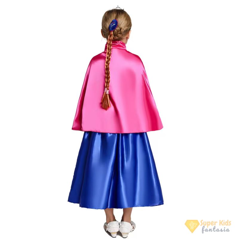 Fantasia - Vestido Anna Frozen - Super Kids Fantasia